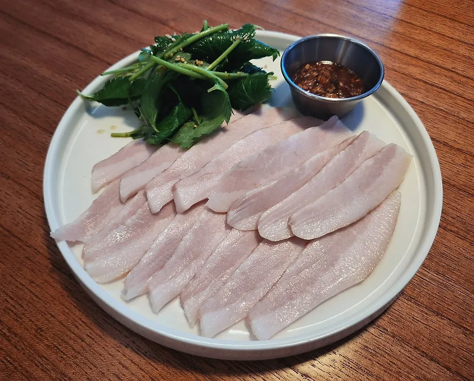 Gochujang ragu sujebi tossed with perilla leaf oil