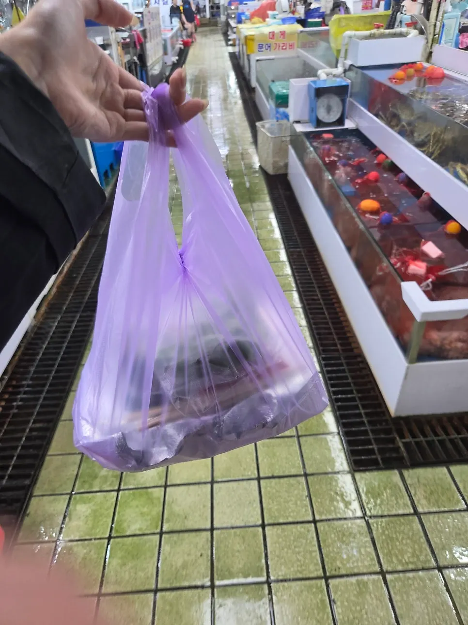 Minja Hoetjip's sashimi takeout packed in a cooler bag