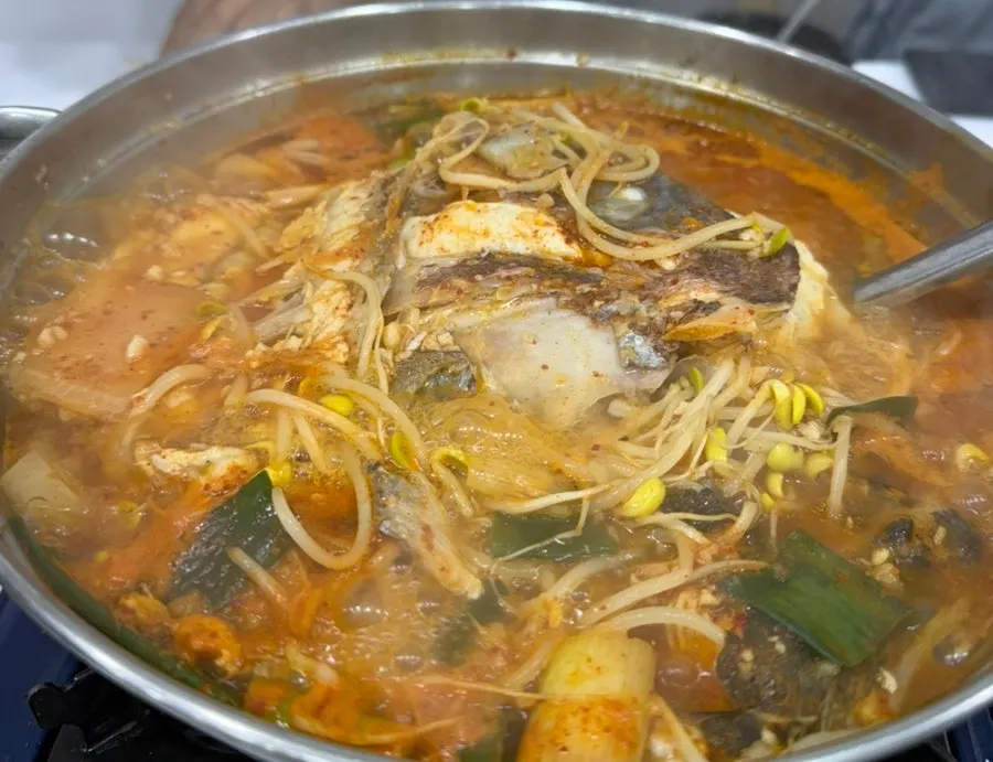 Spicy fish stew full of fish meat