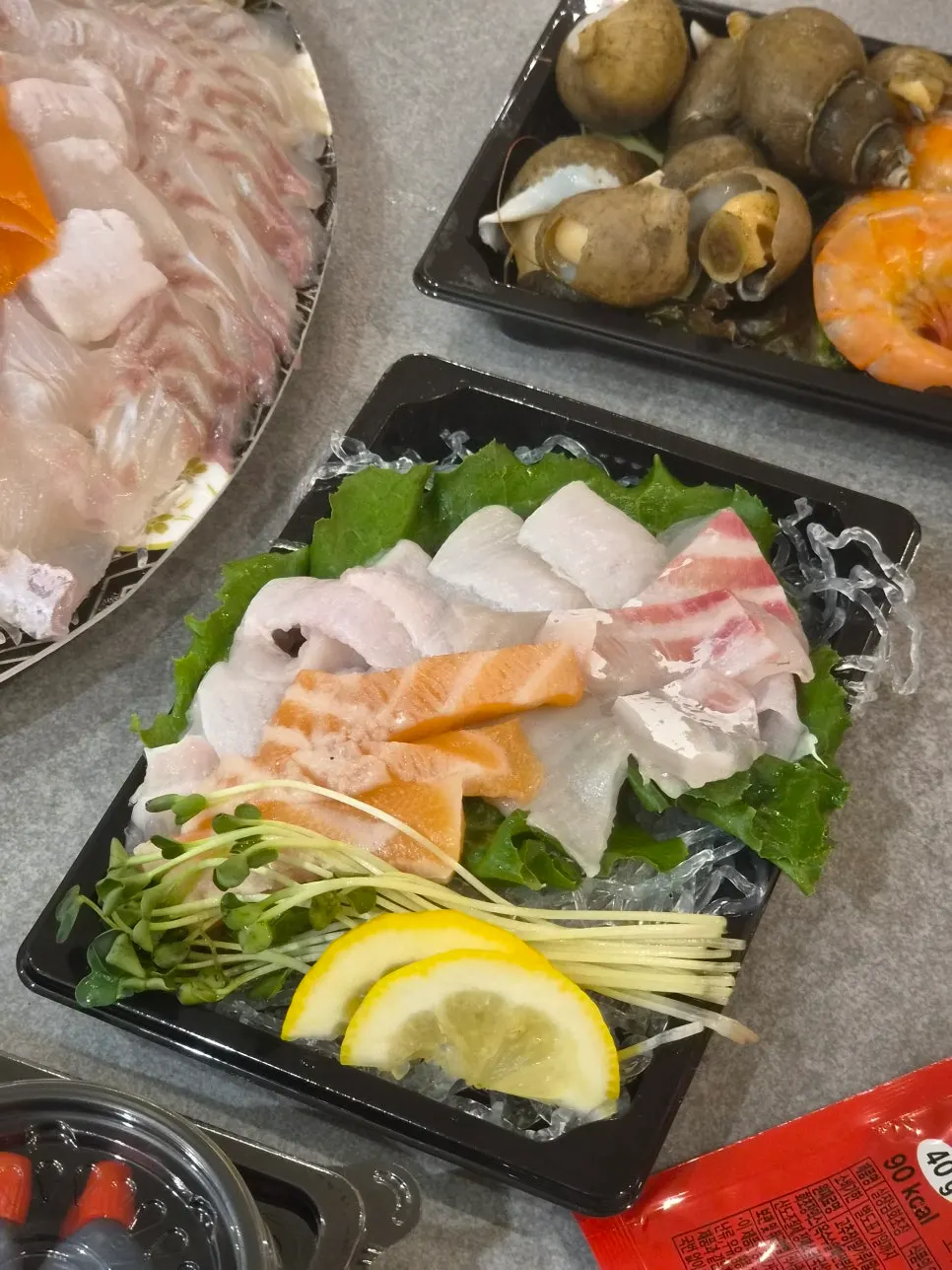 Plate comparing special cuts like rockfish belly
