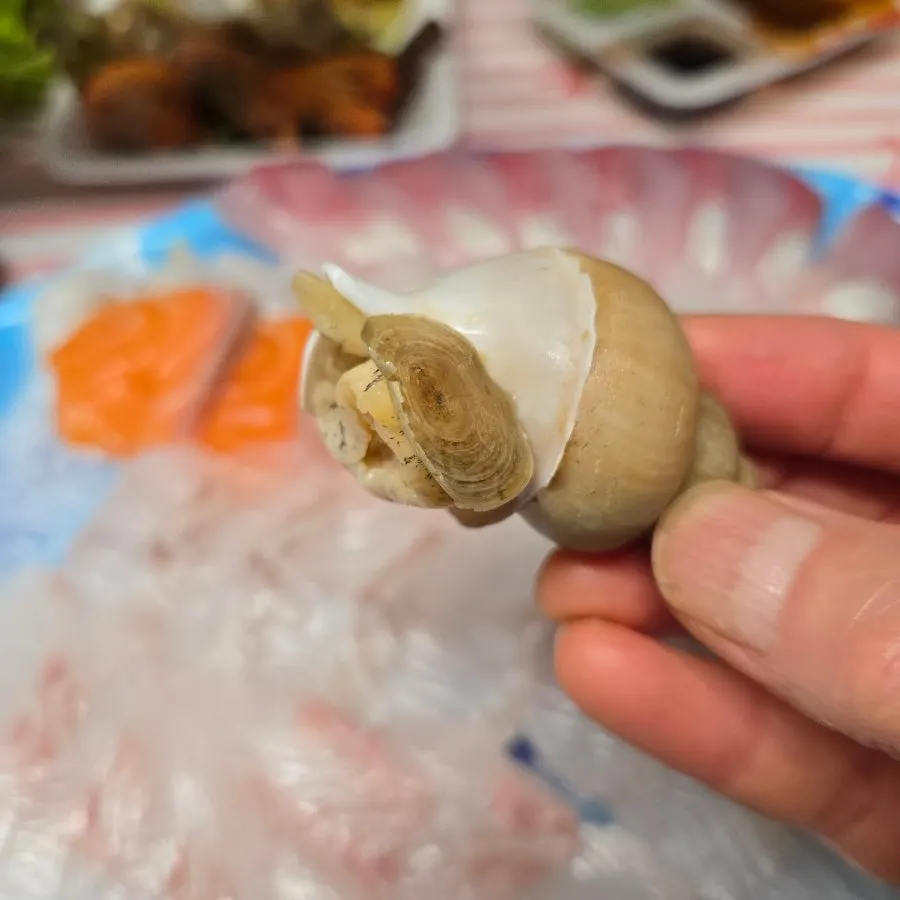 Sashimi wrap with garlic and chili pepper