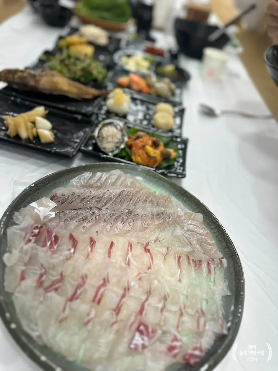 Rockfish and sea bream small size set sashimi plate