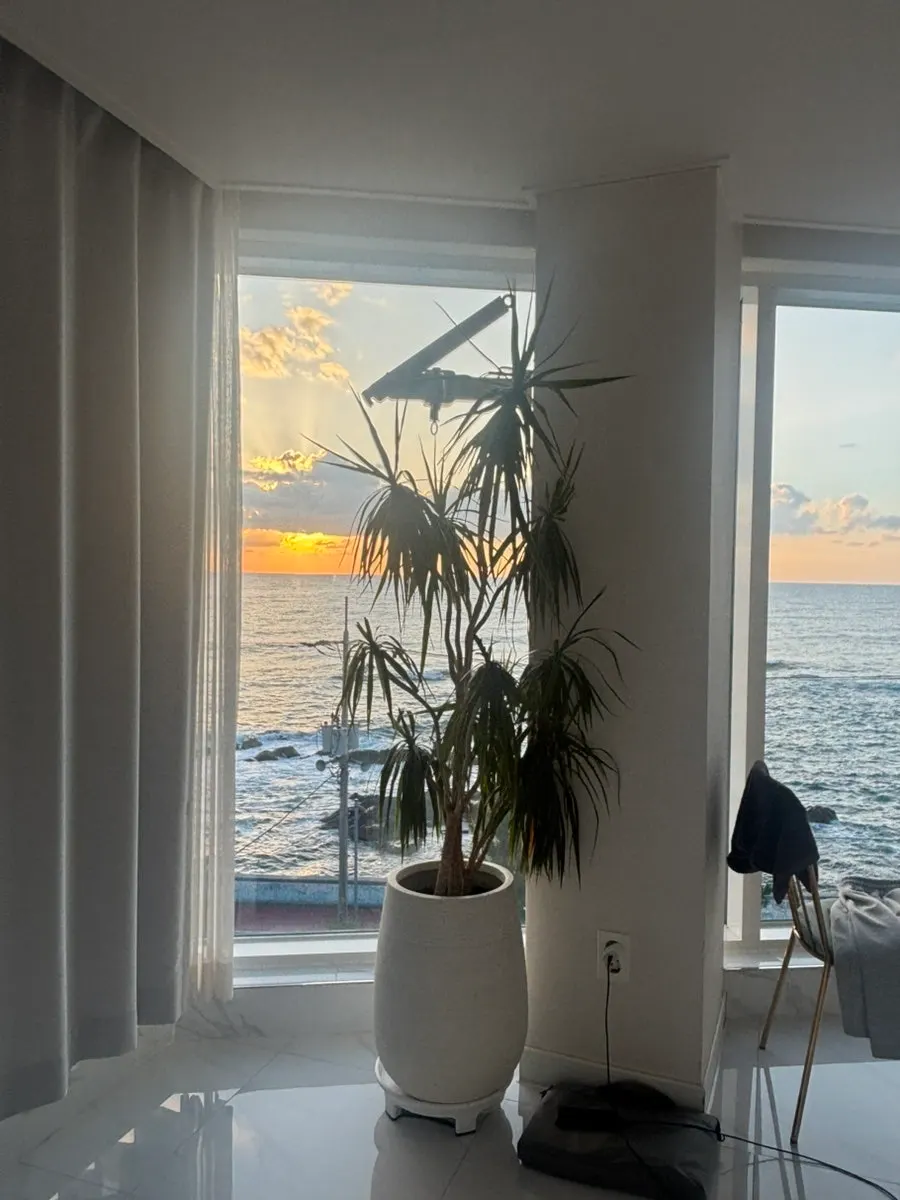 Ocean view waking up in the morning