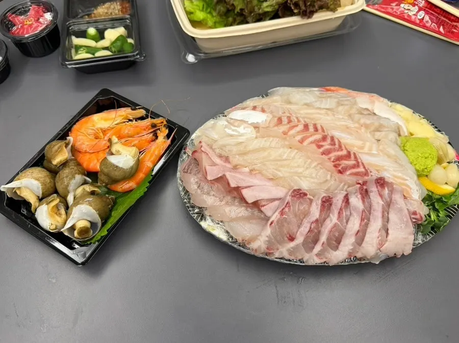 预约赠送的海鲜组合