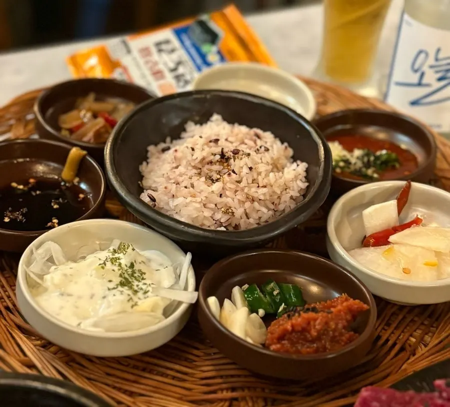 명당구절판과 함께 나온 김치전