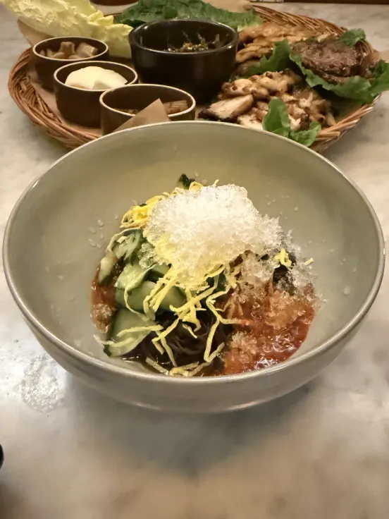 마무리로 먹은 주명당 냉면