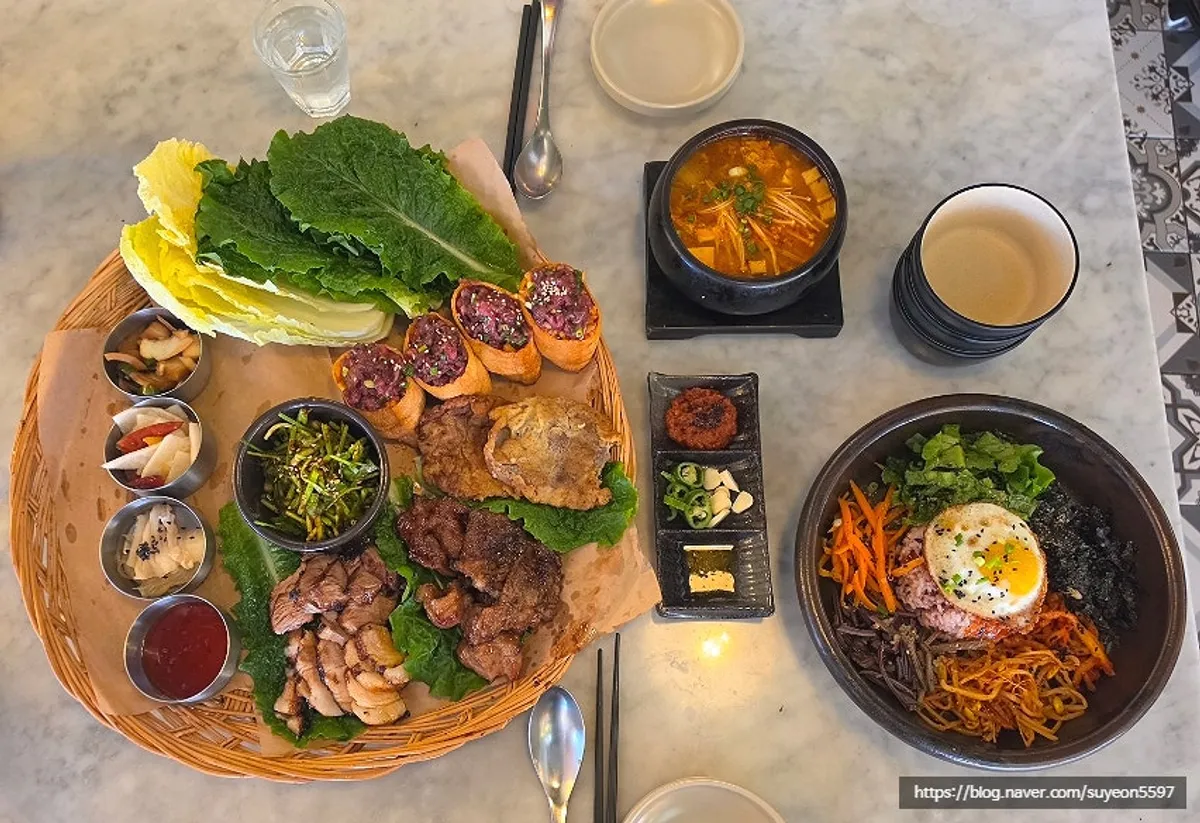 Ju Myeongdang's Myeongdang Imo Babsang spread