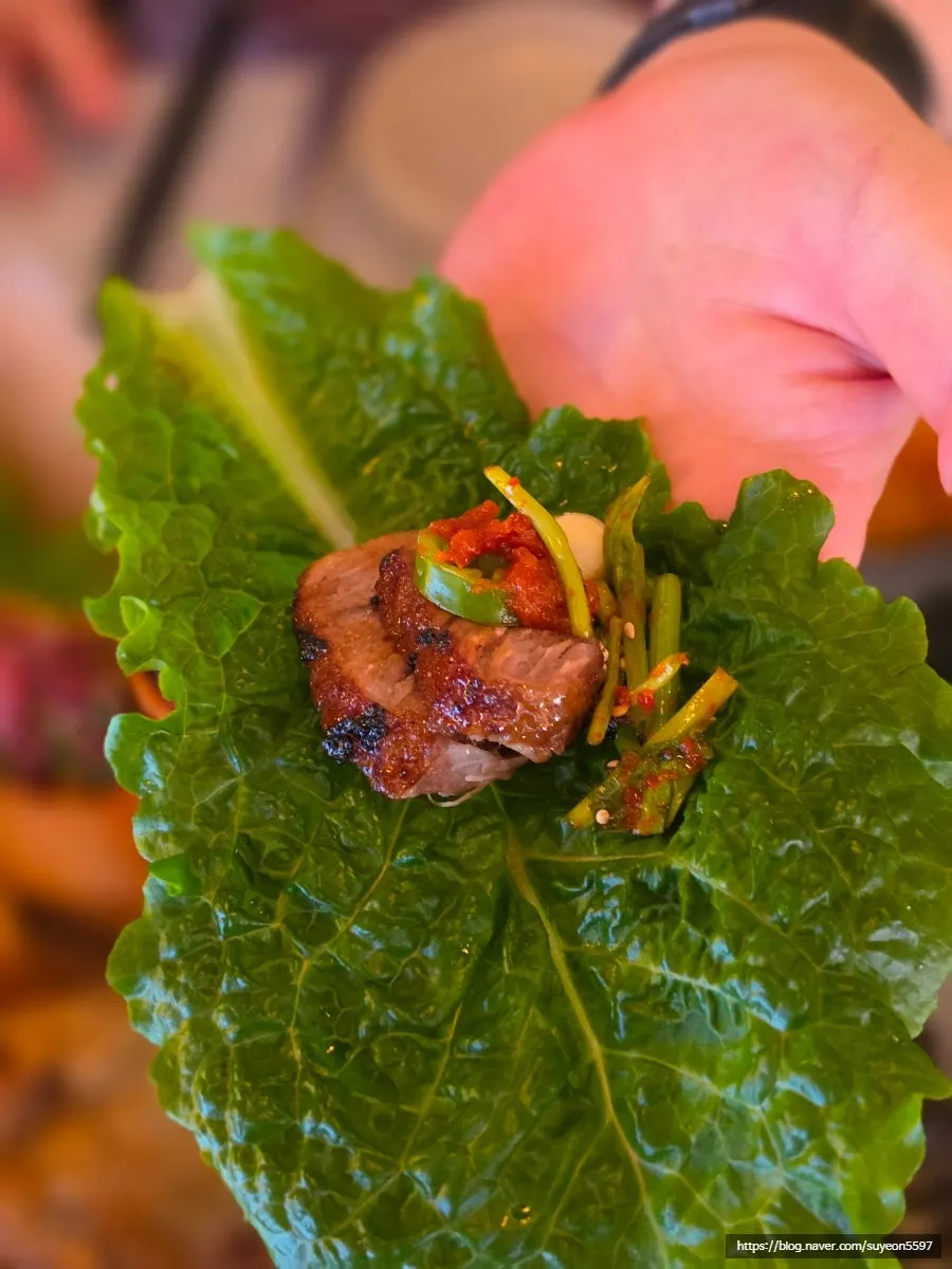 Beef yukjeon and seasonal side dishes