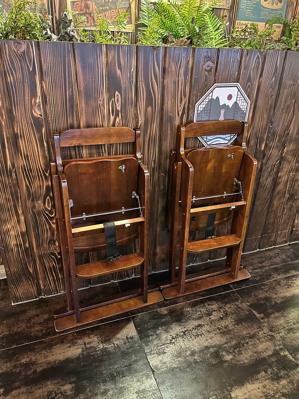 Private room seating with table set before the meal
