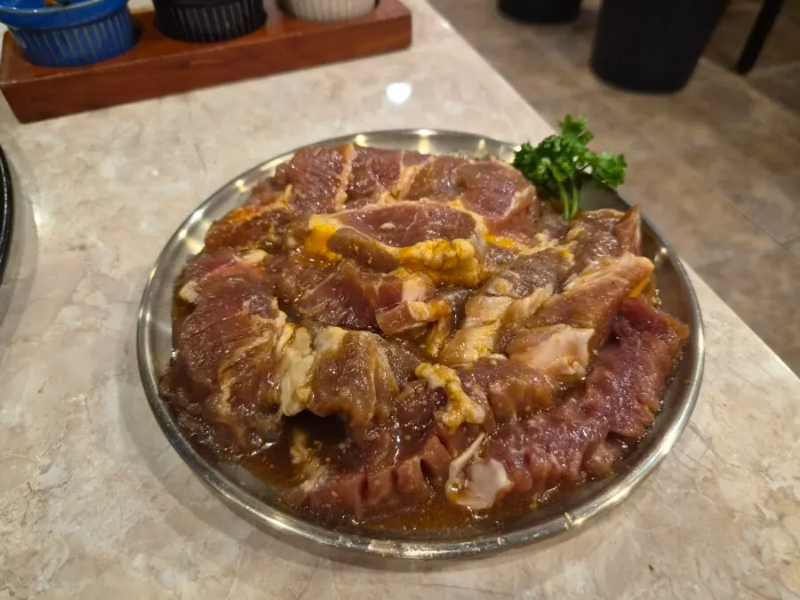 Thick steak-marinated pork collar, 2 servings, 400g