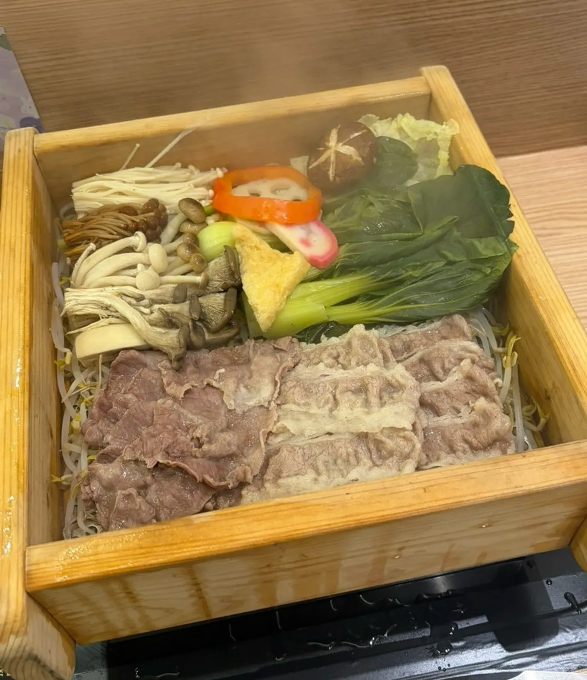 Finished steamed seiro-mushi
