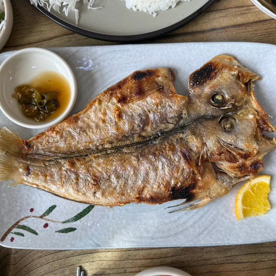 왕옥돔구이 한 접시