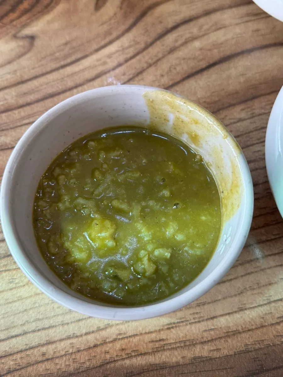 Free abalone porridge station for morning customers