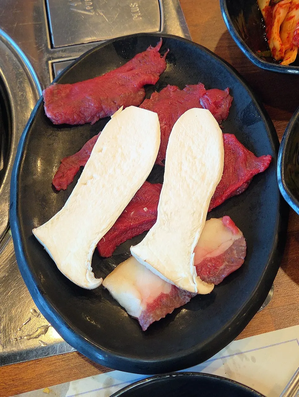 Horse meat on the grill