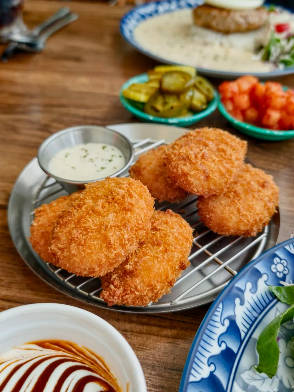 Plate of croquettes ordered as a side