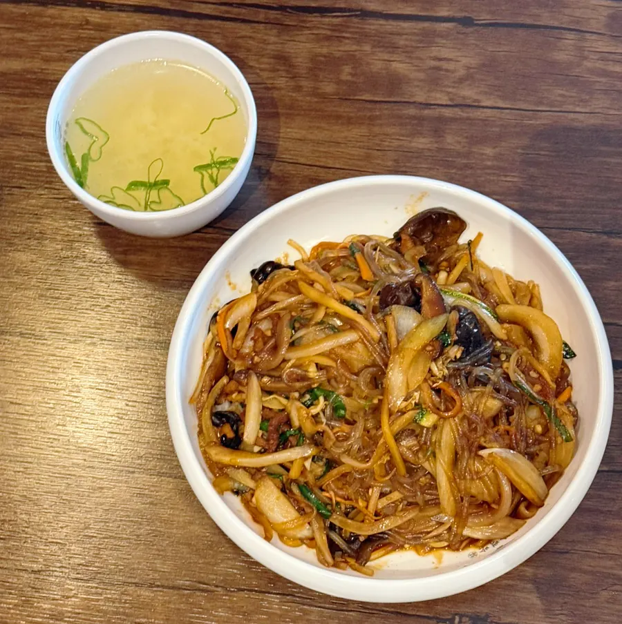 Table filled with Chinese dishes