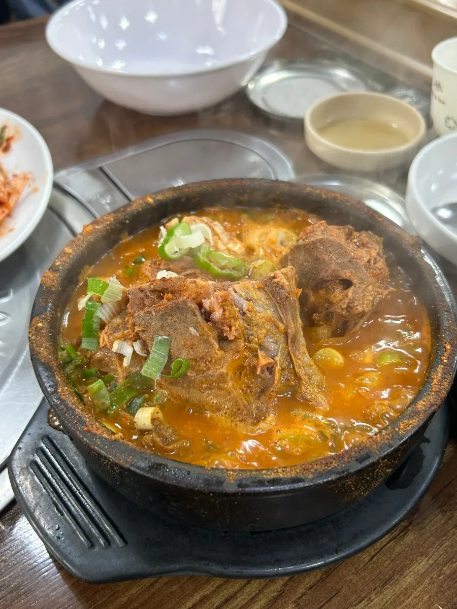 그릇이 더 큰 특뼈해장국 한 그릇