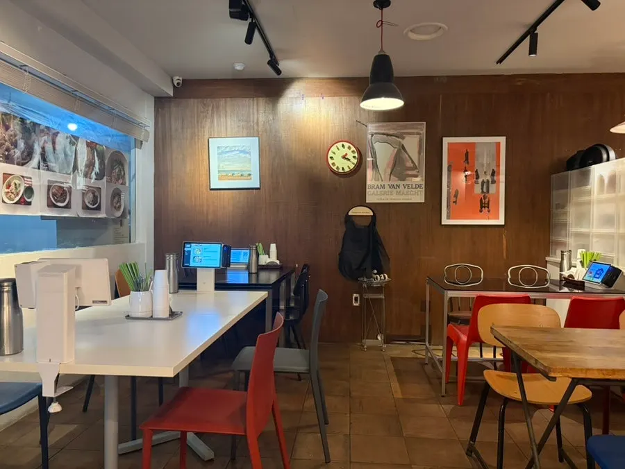 Full view of the interior of Jeongyun Kitchen