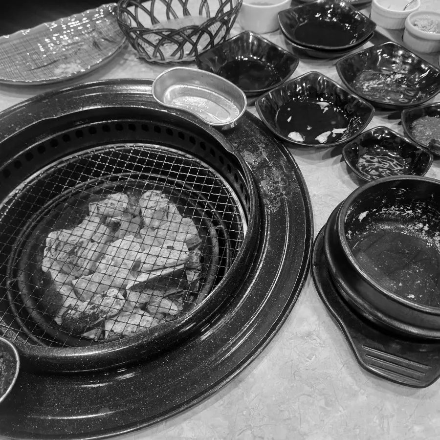 Table cleared after a satisfying meal