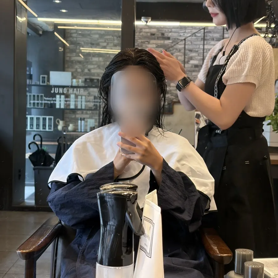 드라이 깔대기를 사용한 마무리 과정