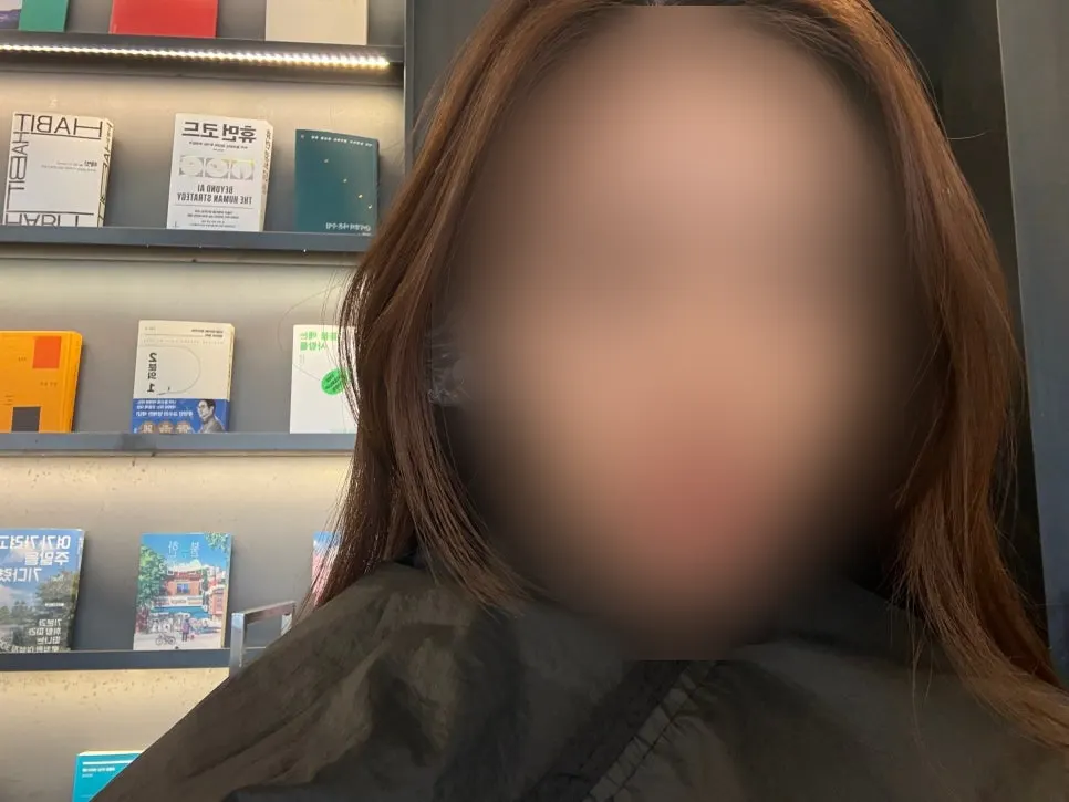 Long hair before the full color treatment