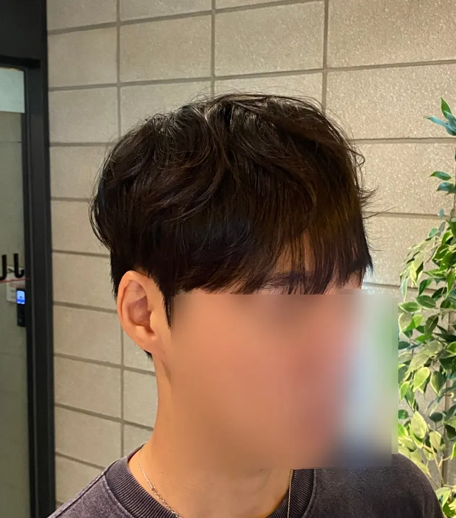 볼륨 밸런스가 잡힌 남자 펌 스타일