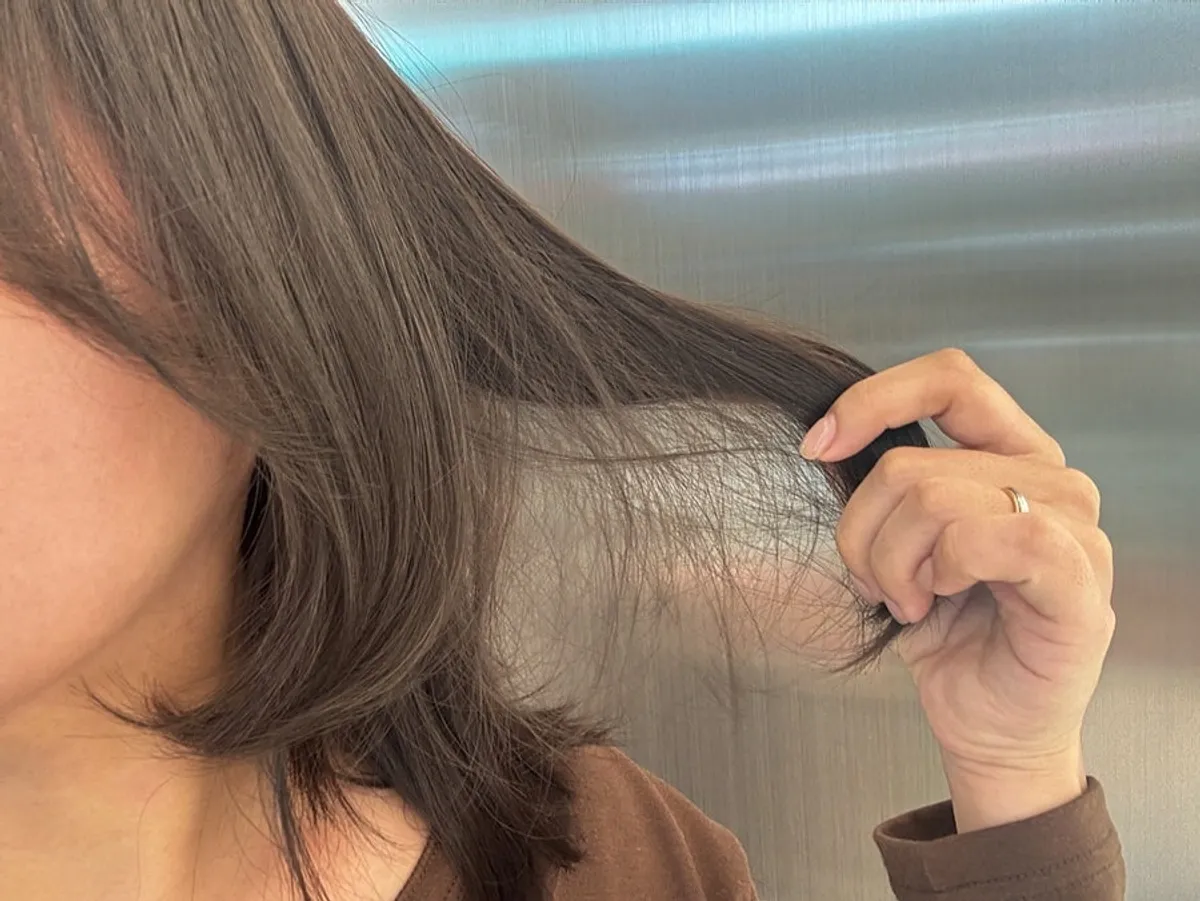 Finished look after cut and ash brown dye at JUNO HAIR Yongsan I'Park Mall Branch