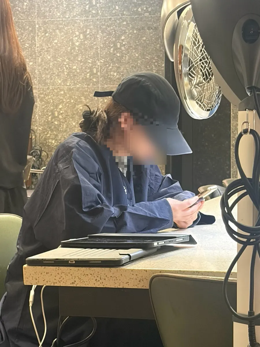 Waiting in a gown before the treatment begins