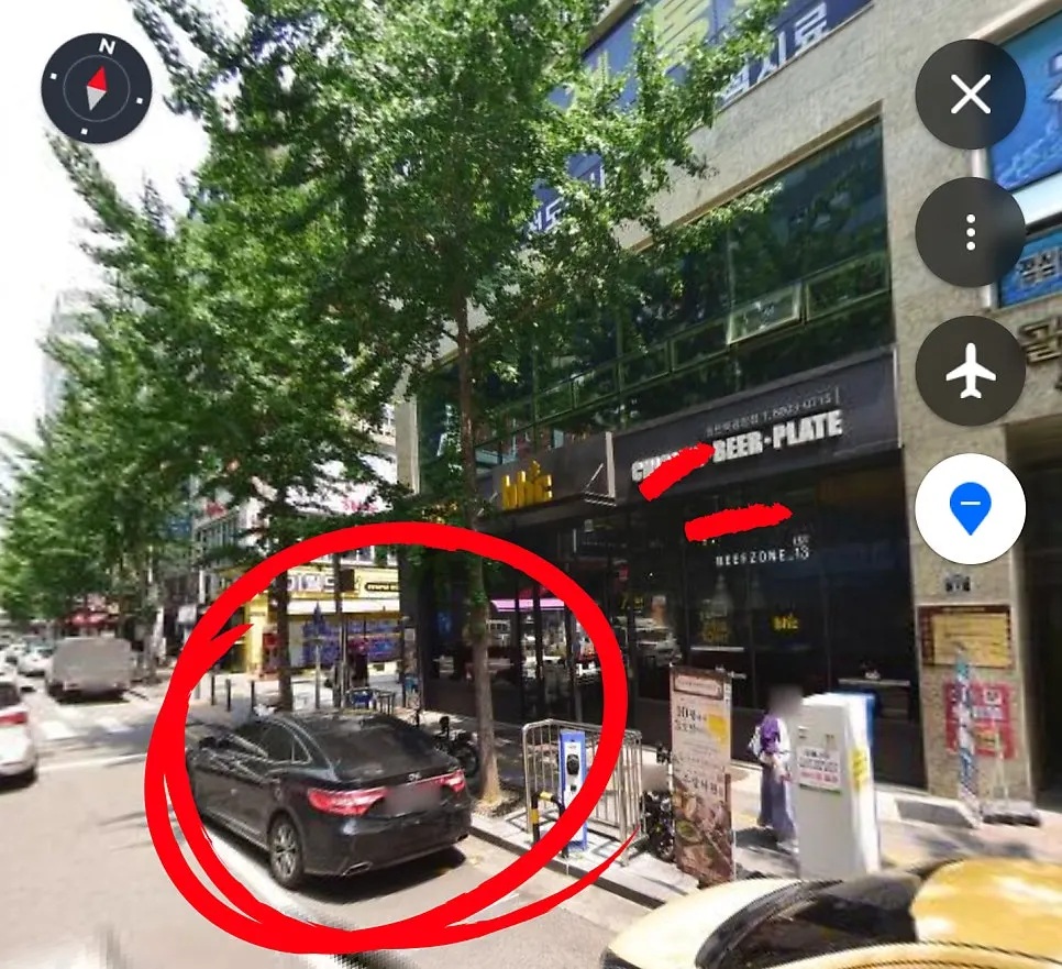 주상낙원 본건물 지하 주차장 입구