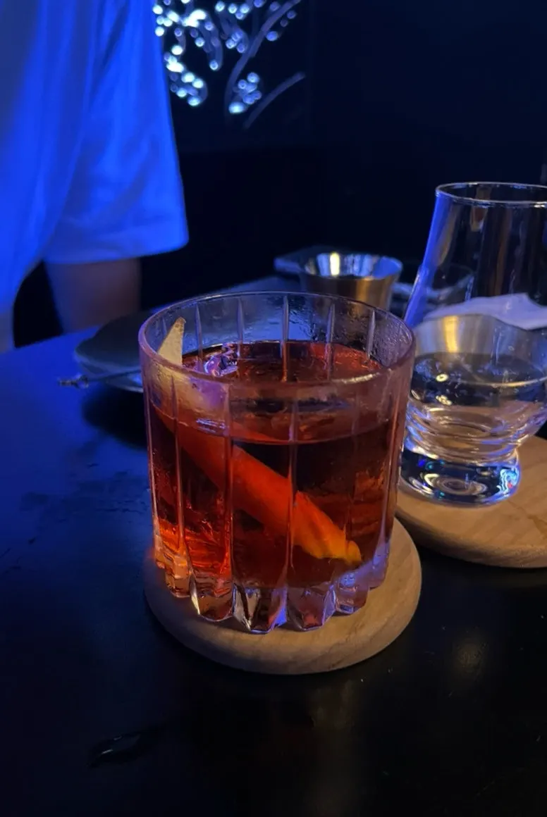Gimlet cocktail served in a unique glass