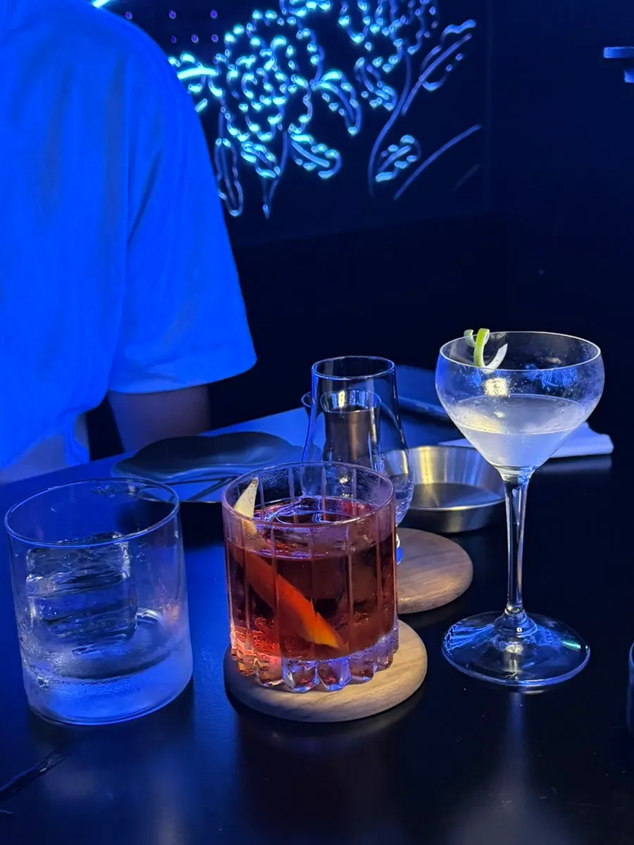 Jusindang Gangnam atmosphere with ambient lighting