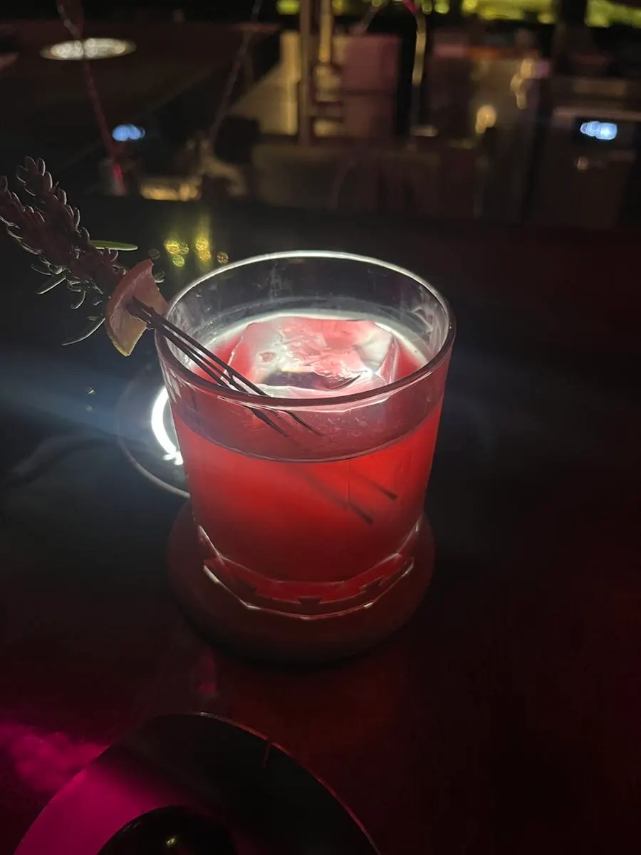 The final drink of the night, the Dragon cocktail at Jusindang Gangnam