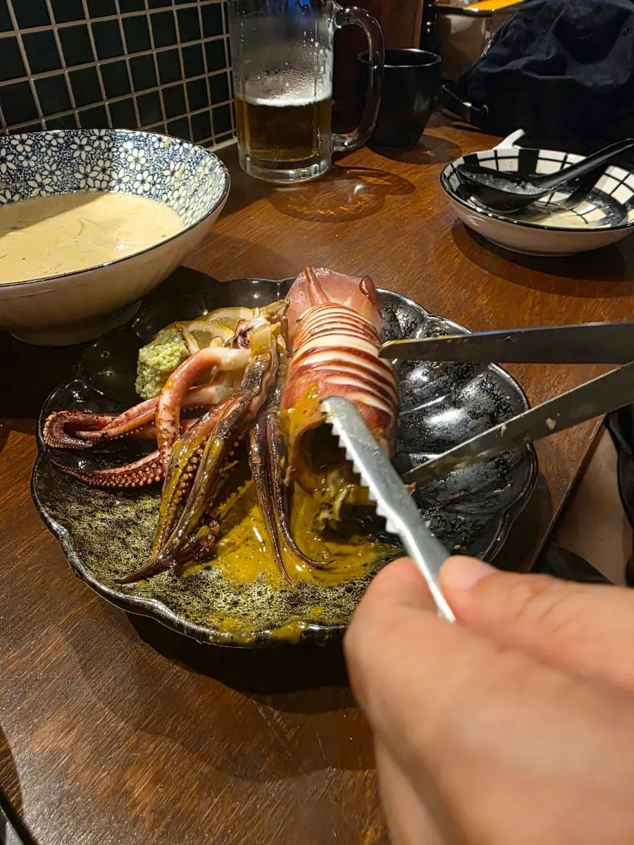 칼집 넣은 카켄 통오징어찜