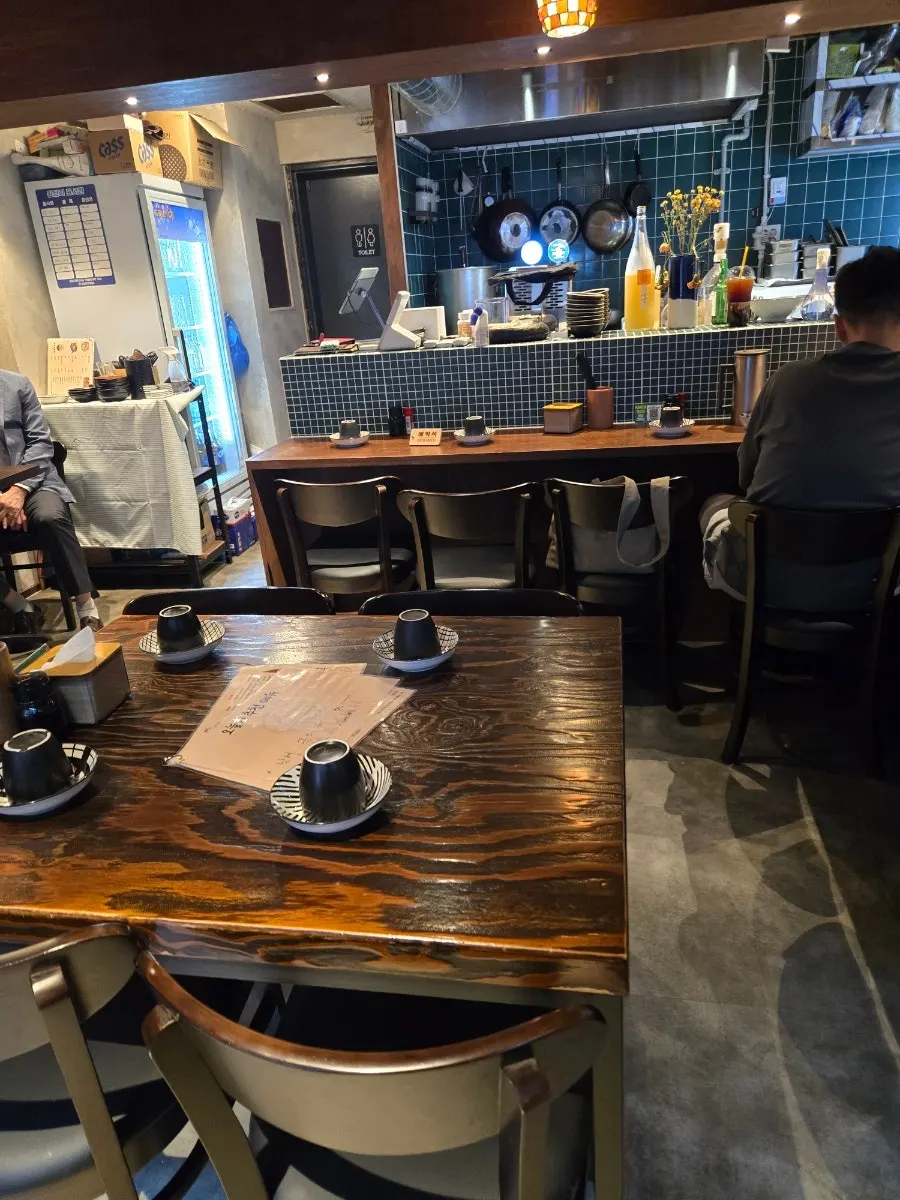 Kaken's interior with a Japanese izakaya atmosphere