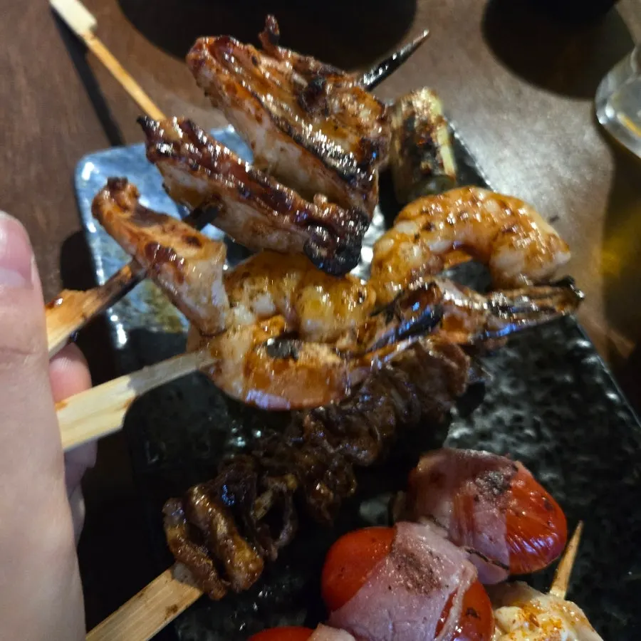 Shrimp skewer
