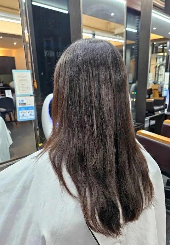 손으로 털어 말린 레이어드컷 스타일