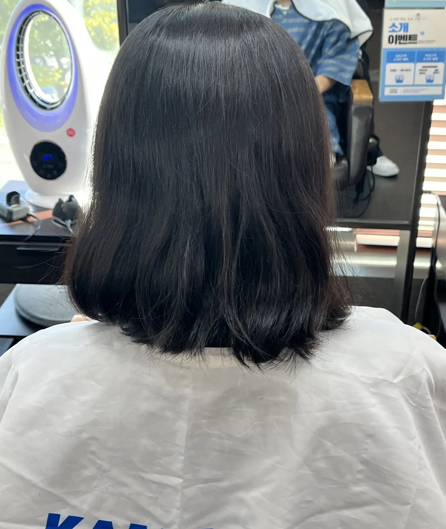 施術前の細く力のない髪質