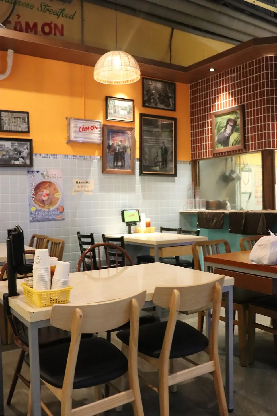 Mismatched tables and chairs in different styles