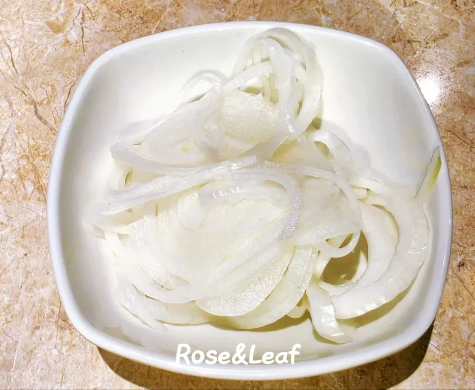 Self-serve bar with pickled onions and danmuji