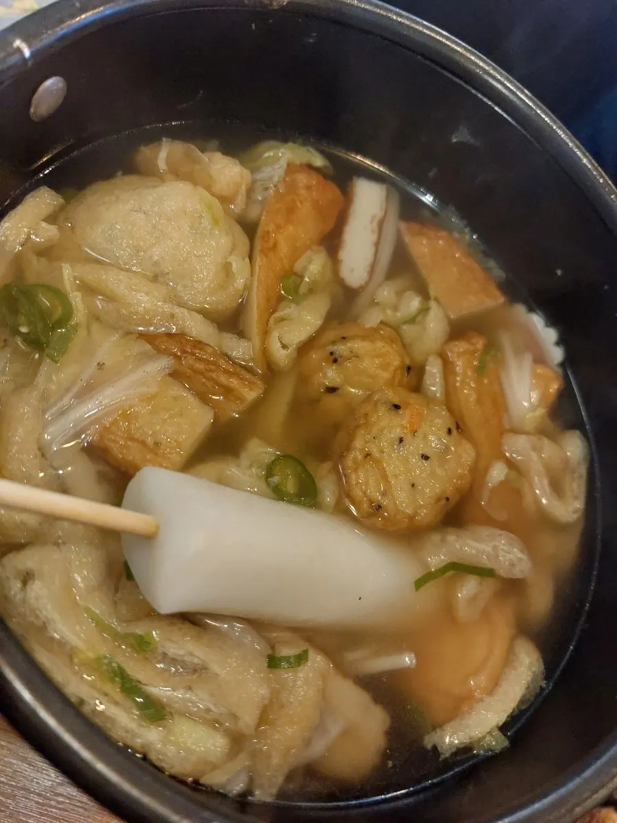 꼬치와 함께 마신 시원한 생맥주