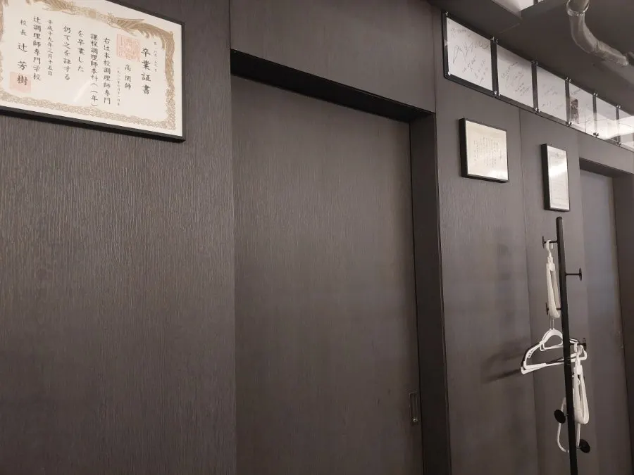 Wall covered with visitor autographs