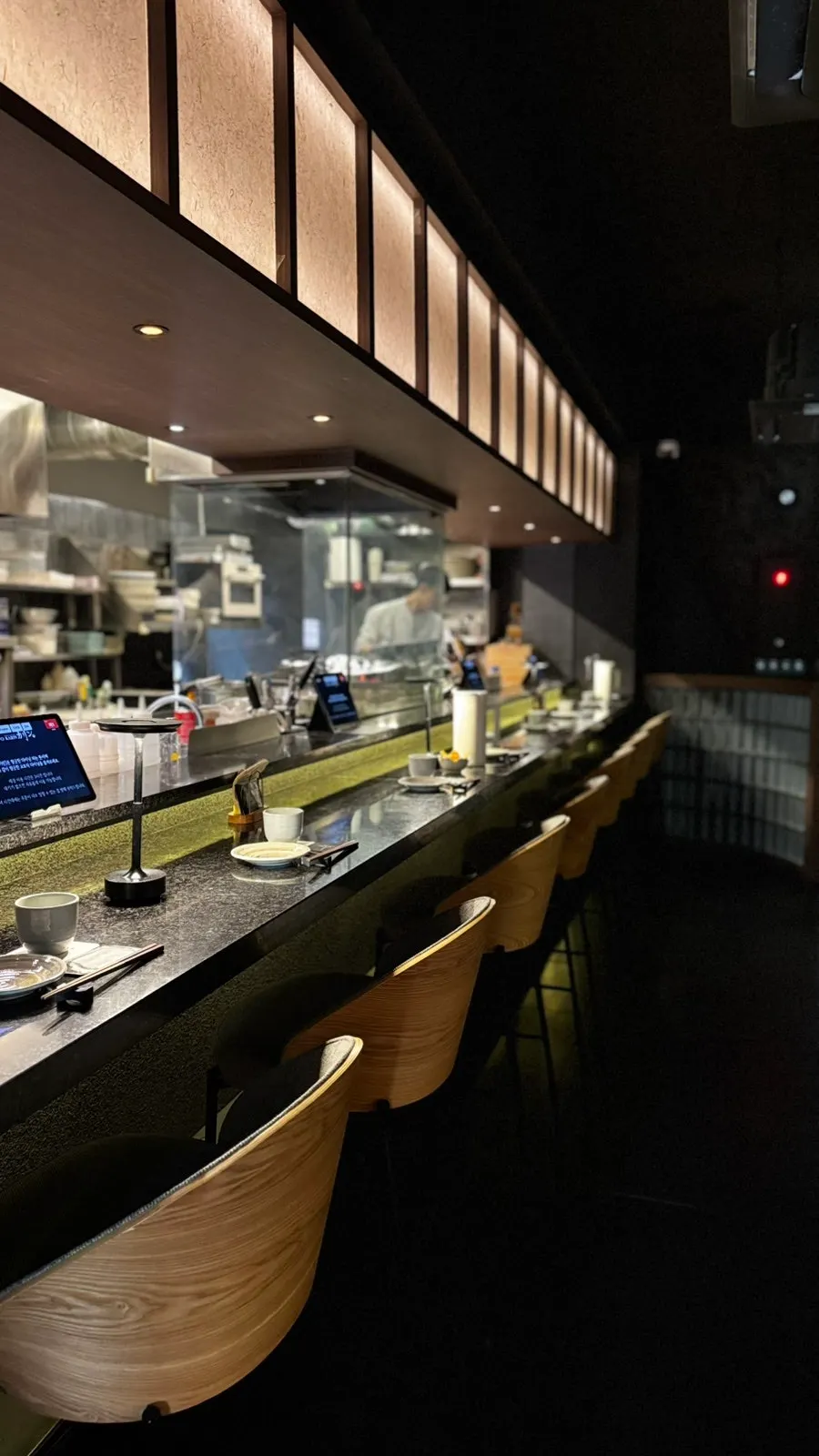 Dimly lit interior of Gatpo Karin