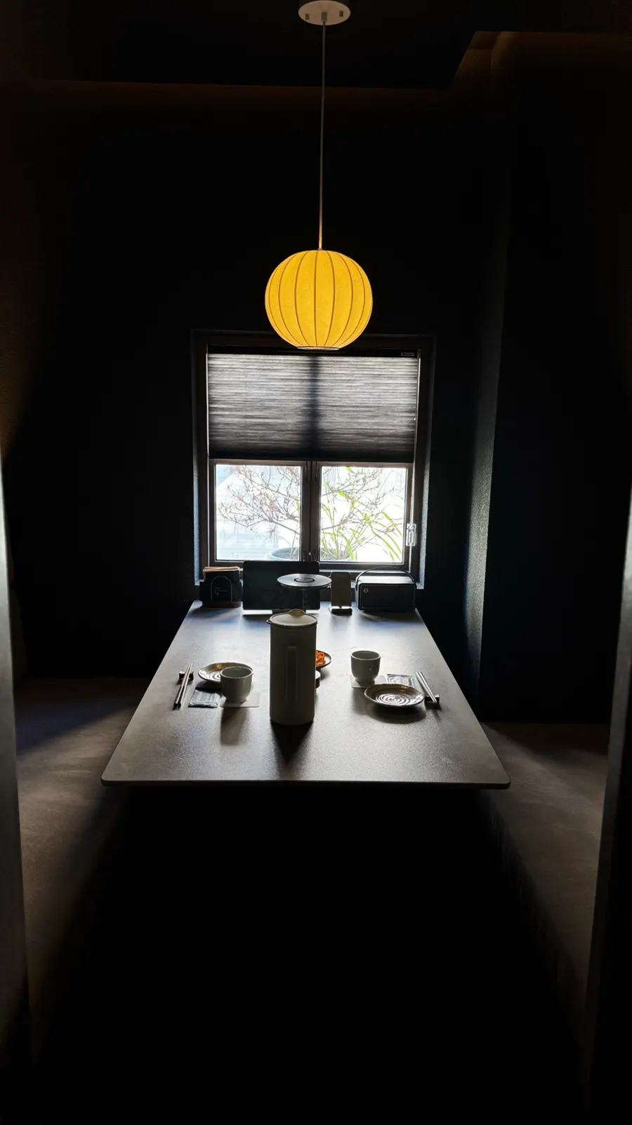 Private room at Gatpo Karin separated from the main space