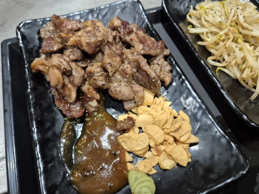 카렌 부채살 스테이크 한 상 구성