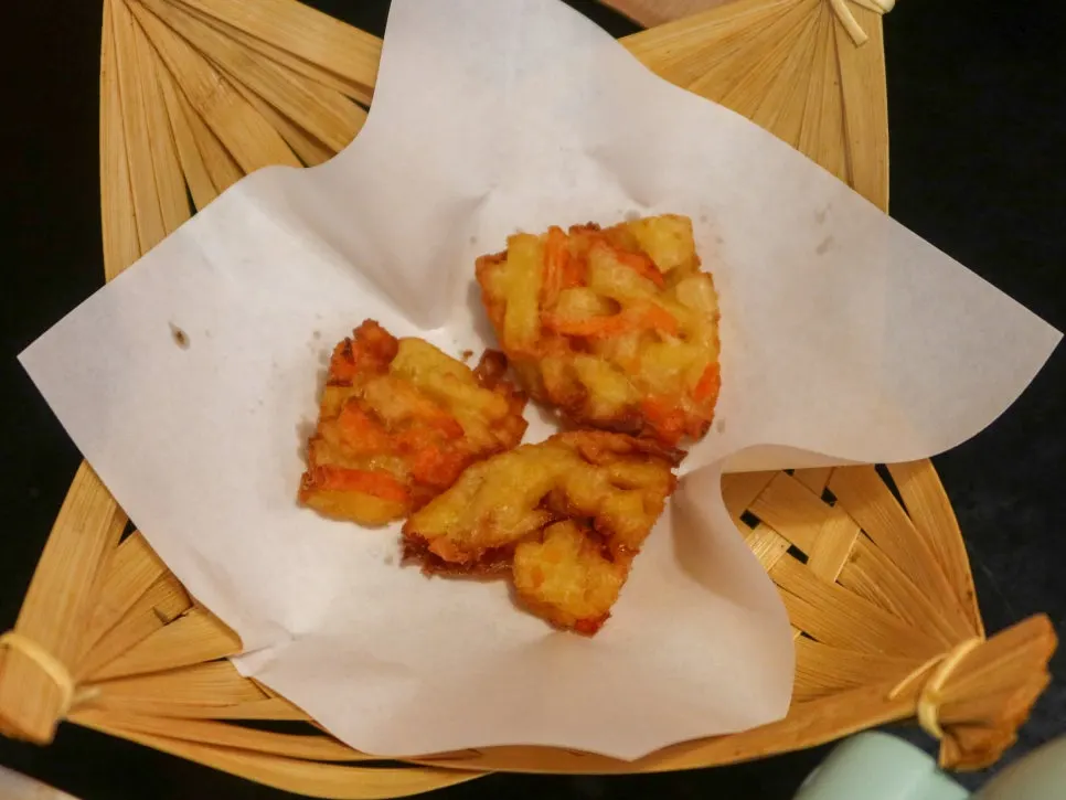Pakora, a traditional Indian fried appetizer