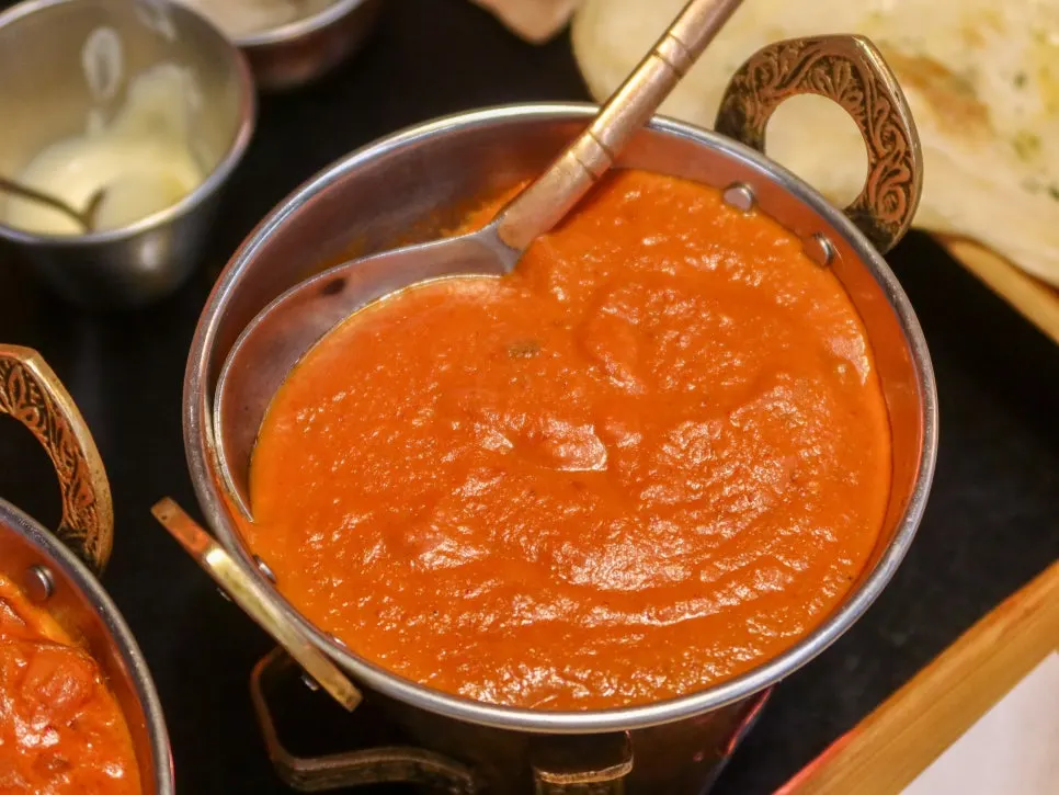Chicken-based tikka masala curry