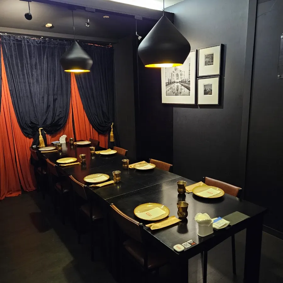 Private room seating at Kari, good for group gatherings