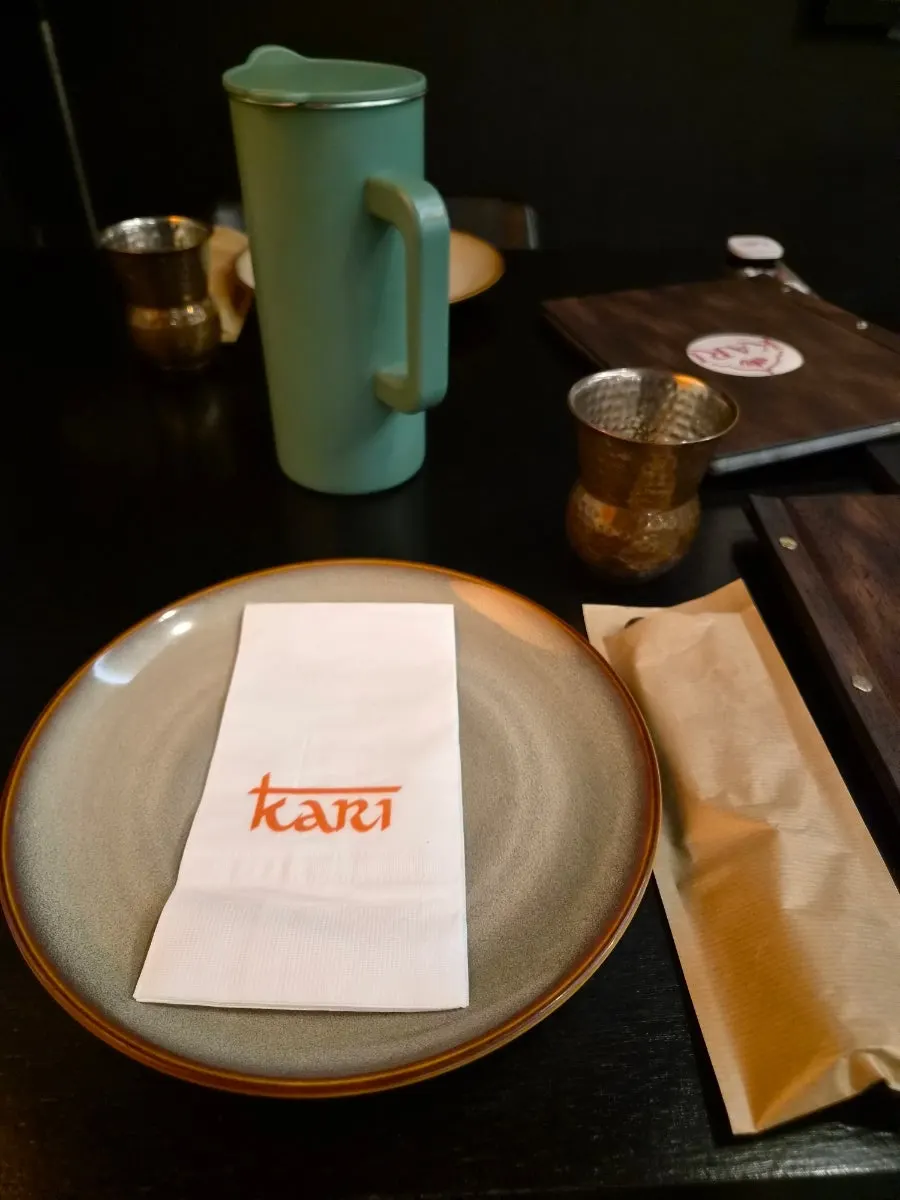 카리 커플세트 메뉴판