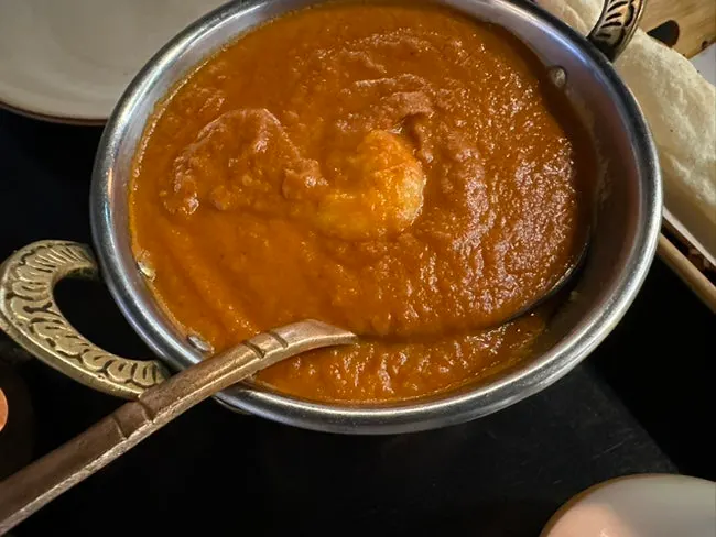 Prawn makhani curry with large prawns