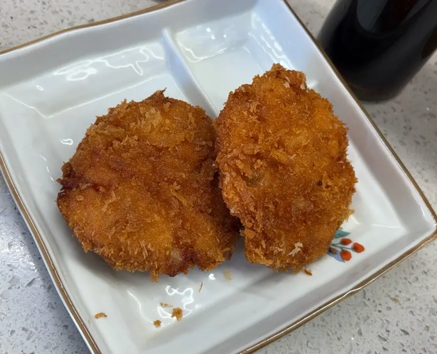 Crispy fried menchi katsu